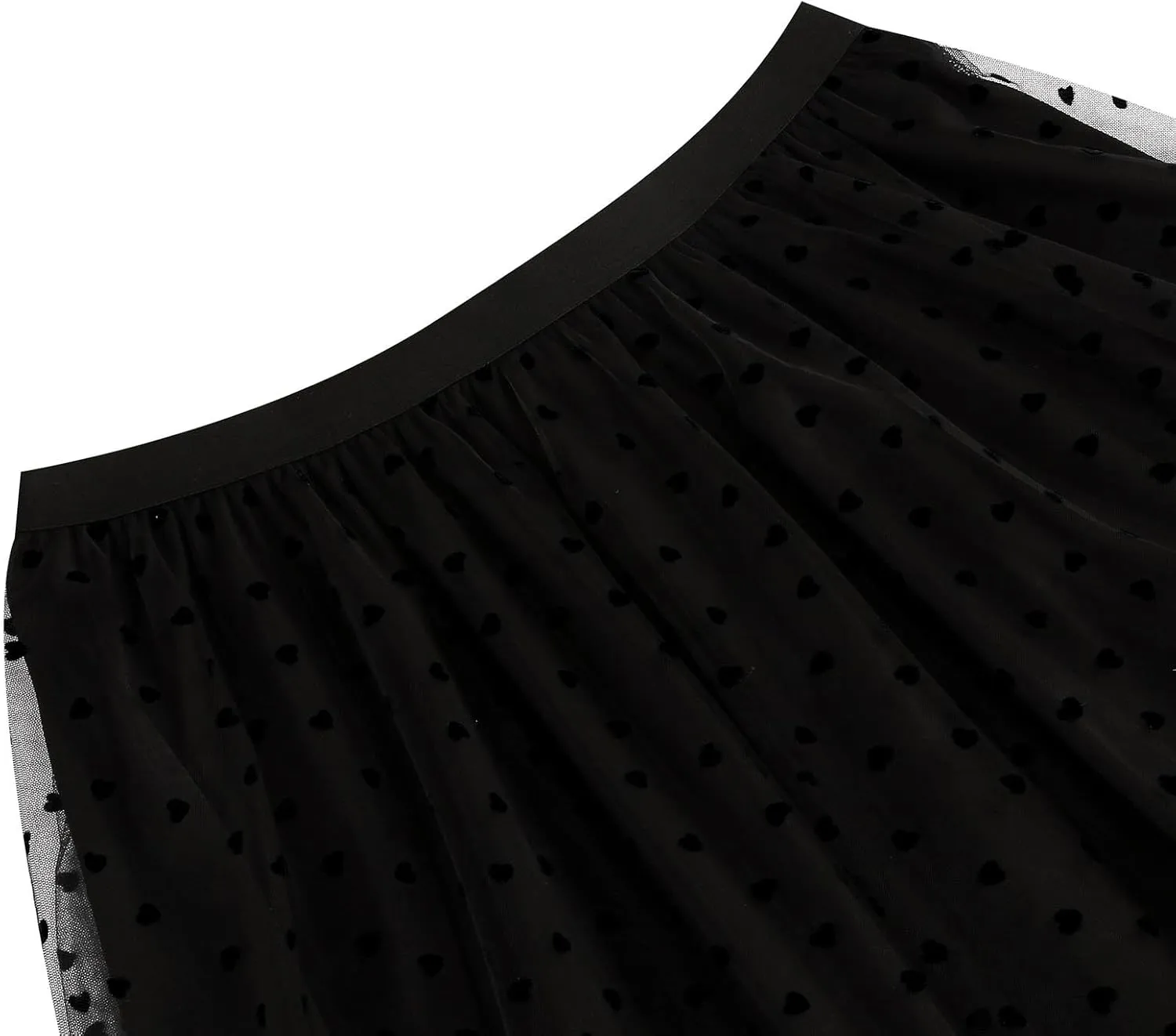 A Line Skirts for Women Mesh Midi Flowy Skirts Elastic Waist Elegant Tulle Fairy Skirts Layered Wedding Guest Skirts