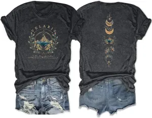 Acotar Velaris Night Court Shirt Women City of Starlight Vintage Book Gift Tees Stars Graphic Short Sleeve Tshirt Tops