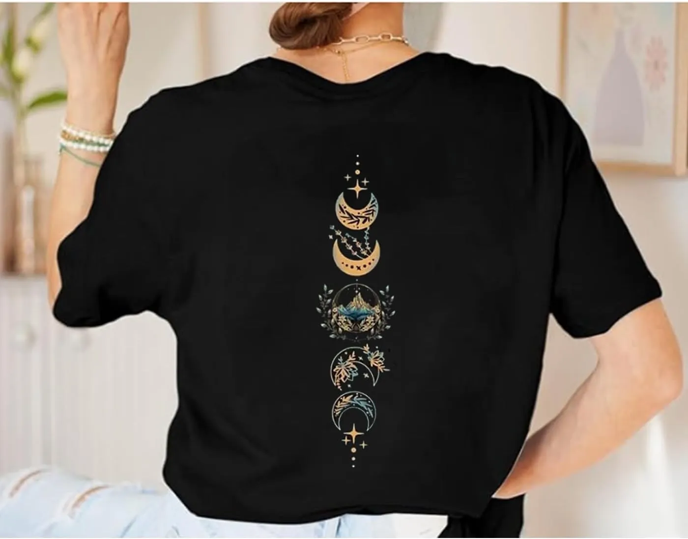 Acotar Velaris Night Court Shirt Women City of Starlight Vintage Book Gift Tees Stars Graphic Short Sleeve Tshirt Tops