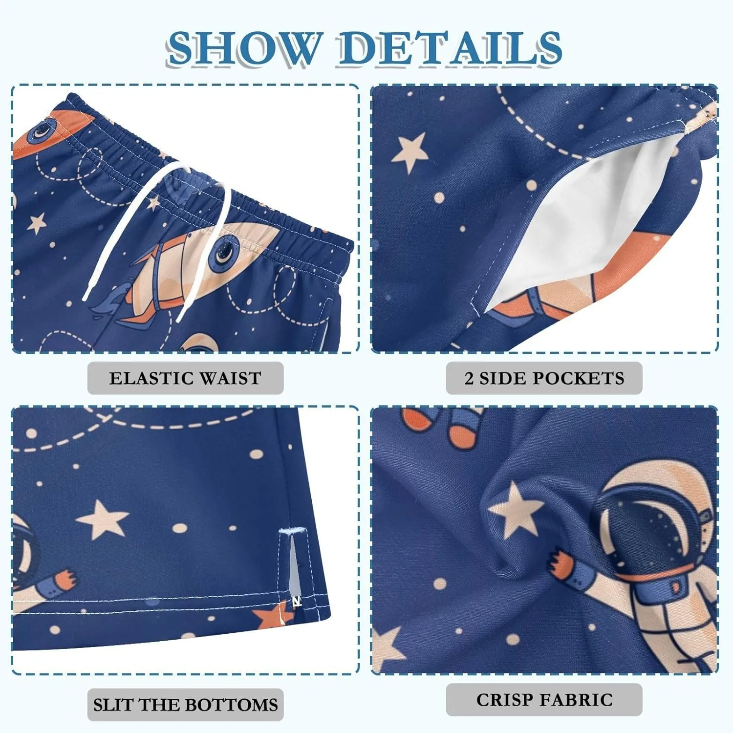 Aflyko Boys Casual Shorts Summer Daily Outfit with Pockets