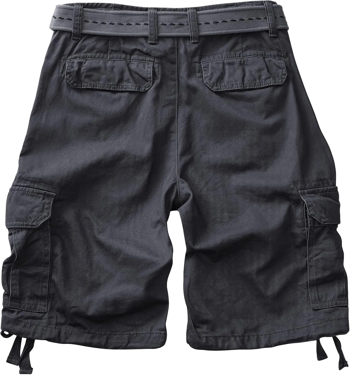 AKARMY Men's Camo Cargo Shorts Outdoor Multi-Pocket Cotton Casual Shorts with No Belt