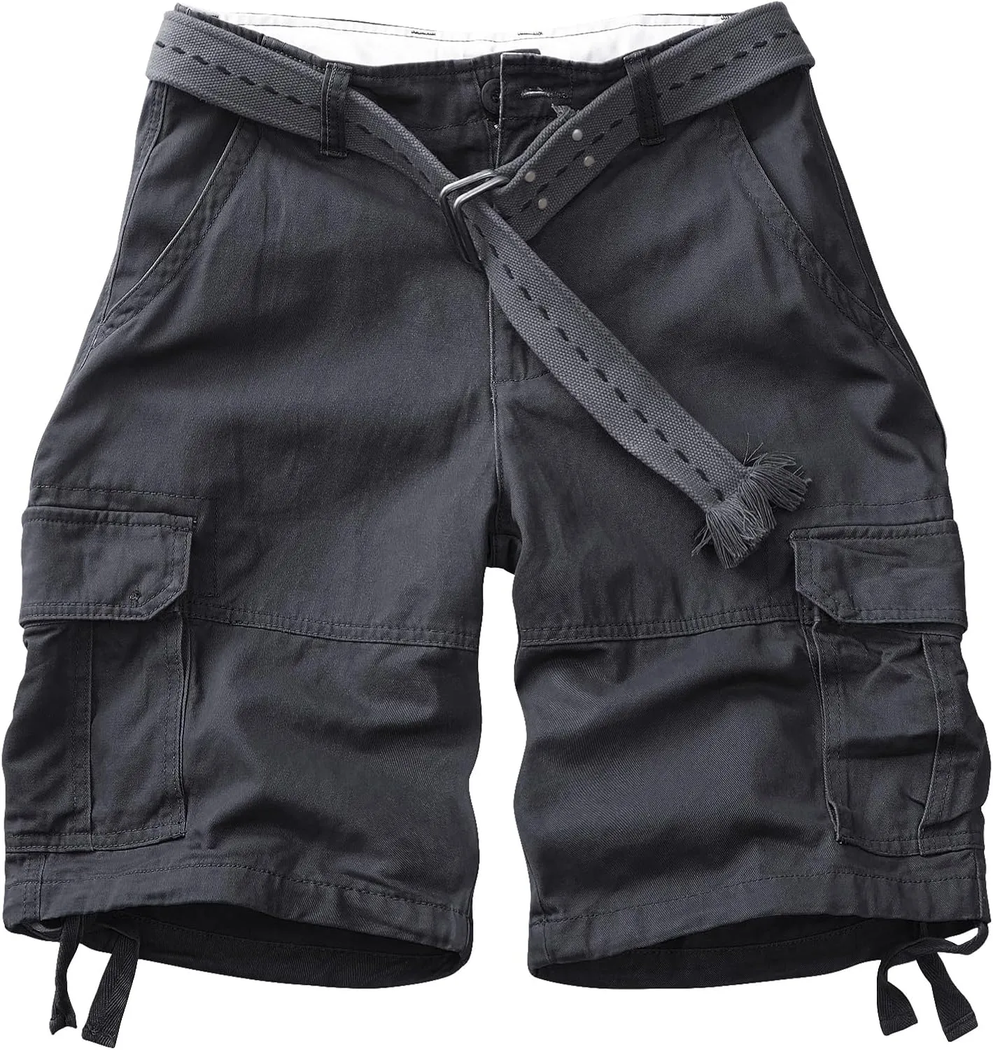 AKARMY Men's Camo Cargo Shorts Outdoor Multi-Pocket Cotton Casual Shorts with No Belt