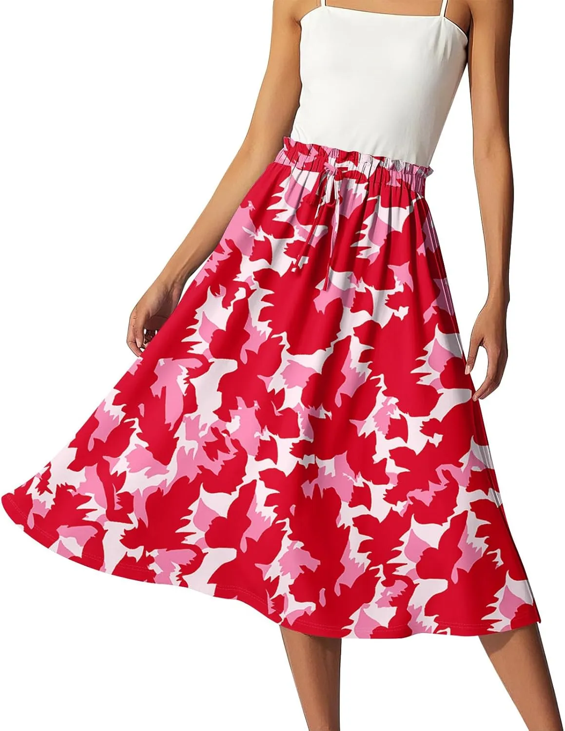Aline Skirts for Women High Waist Flowy Maxi Skirt Long A-Line Skirt Boho Style