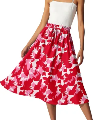 Aline Skirts for Women High Waist Flowy Maxi Skirt Long A-Line Skirt Boho Style