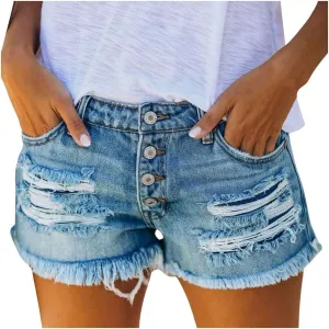 Black Denim Shorts for Women High Waisted Fashionable Solid Stretchy Vintage Shorts Jeans with Pockets Raw Hem Hot Shorts Summer Shorts for Women