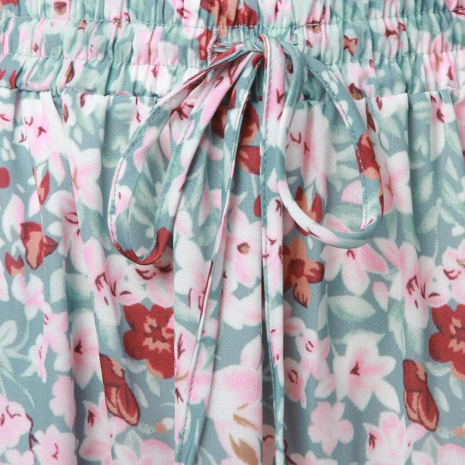 Boho Skirts for Women 2025 Elastic High Waisted Flowy Swing A-Line Beach Vacation Maxi Skirt