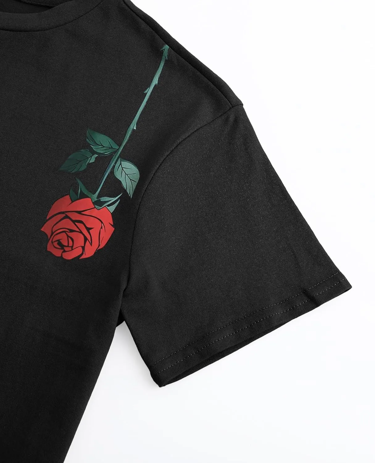 Boy's Graphic T Shirts Tees Floral Letter Short Sleeve Crew Neck T-Shirts Summer Tops