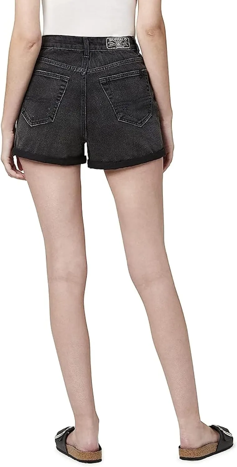 Buffalo David Bitton Women's Joanna Super High Rise Denim Shorts