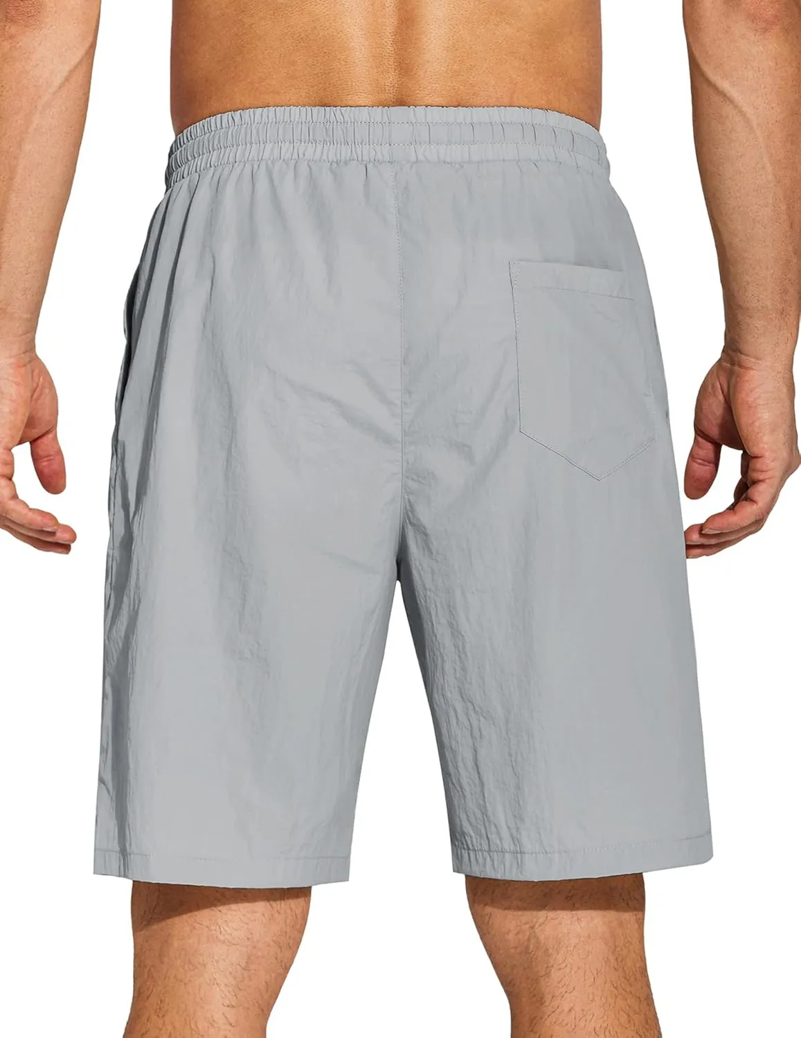COOFANDY Men's Summer Beach Shorts Lightweight Elastic Waist Drawstring Casual Shorts with Pocket