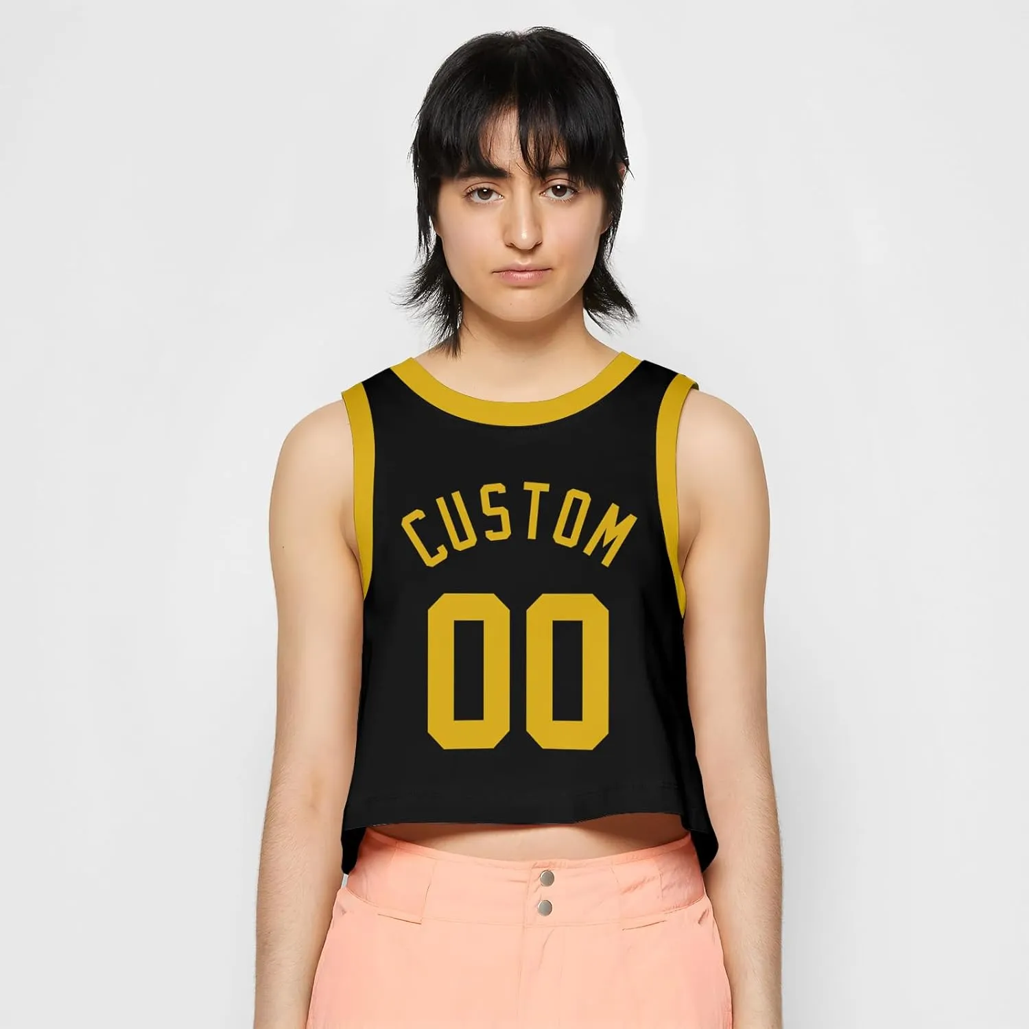 Custom Womens Crop Tops Sleeveless Workout Cute Cropped Tank Tops Summer Clothes Teen Girls