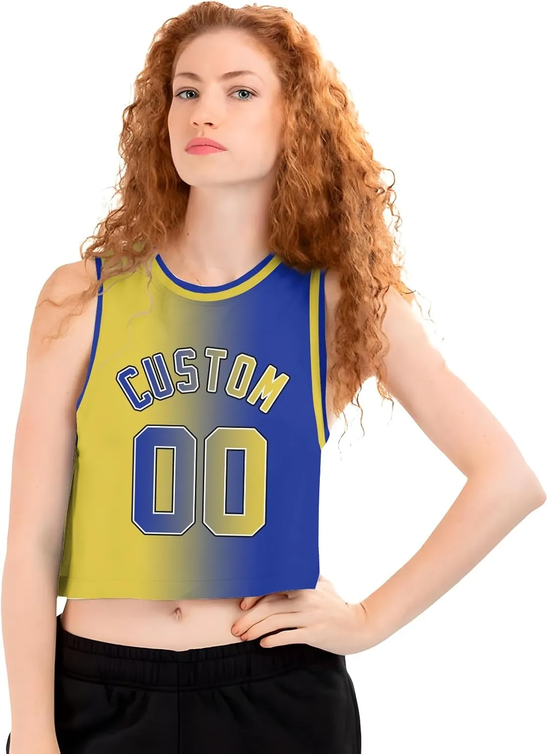 Custom Womens Crop Tops Sleeveless Workout Cute Cropped Tank Tops Summer Clothes Teen Girls