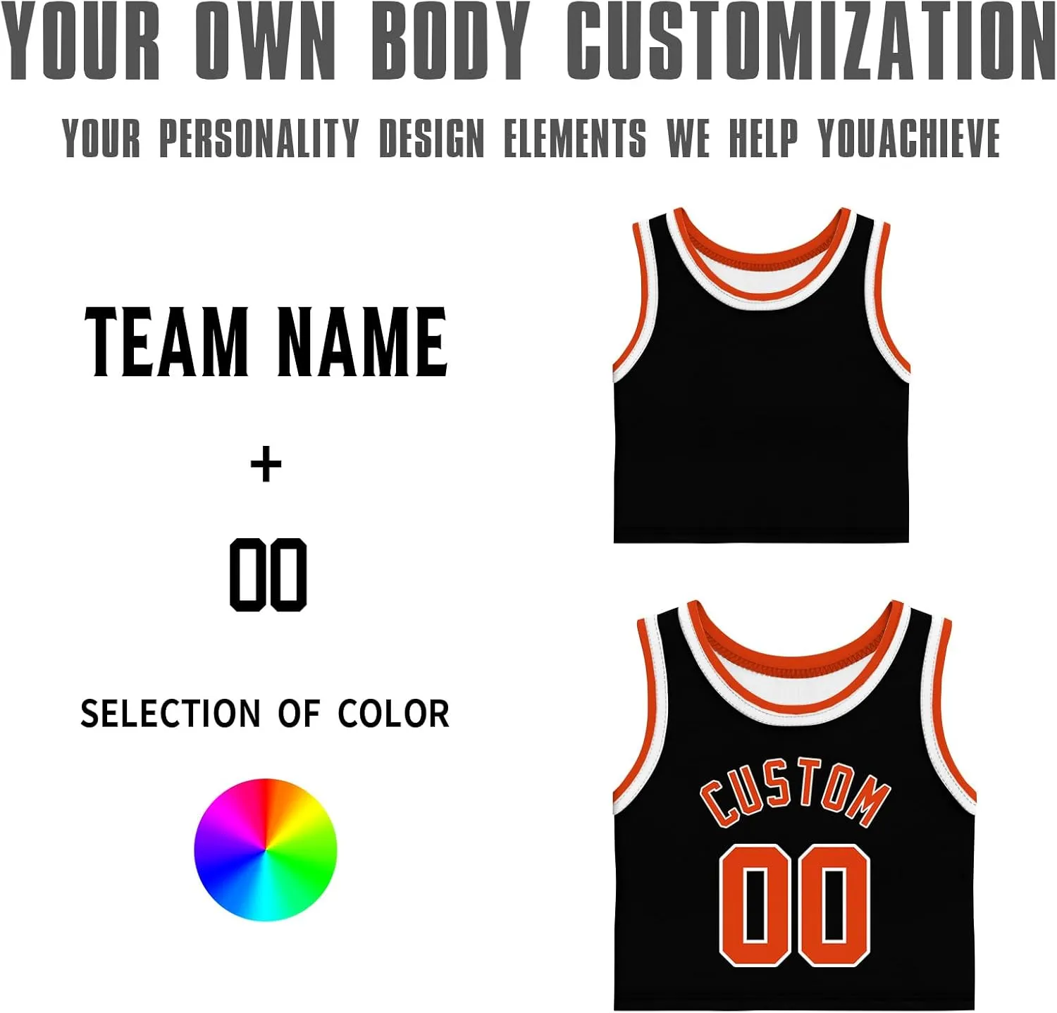 Custom Womens Crop Tops Sleeveless Workout Cute Cropped Tank Tops Summer Clothes Teen Girls