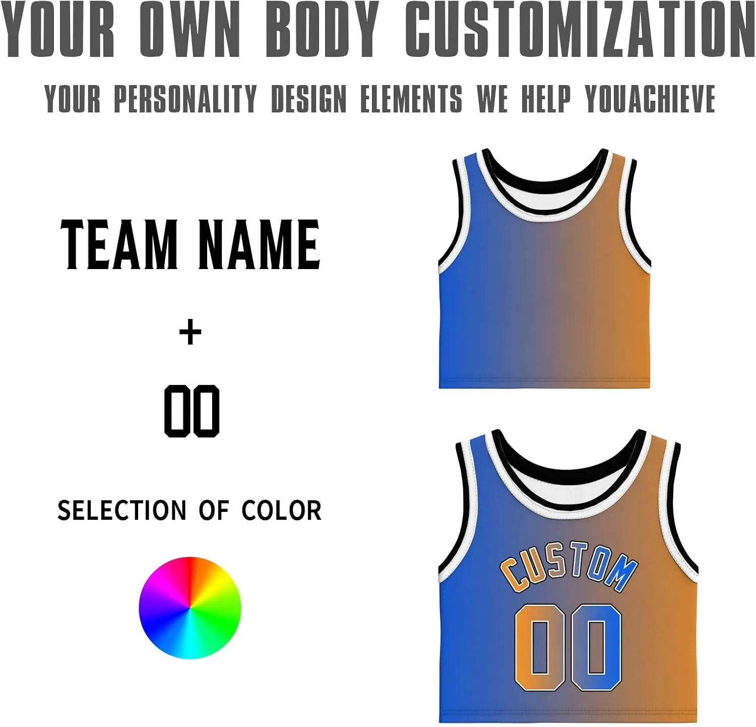 Custom Womens Crop Tops Sleeveless Workout Cute Cropped Tank Tops Summer Clothes Teen Girls