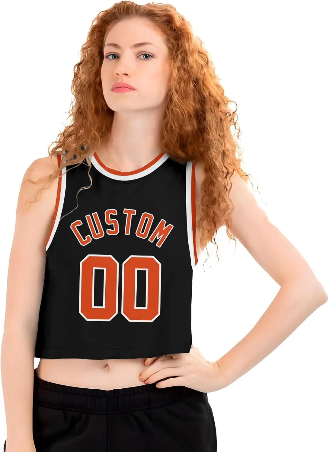 Custom Womens Crop Tops Sleeveless Workout Cute Cropped Tank Tops Summer Clothes Teen Girls