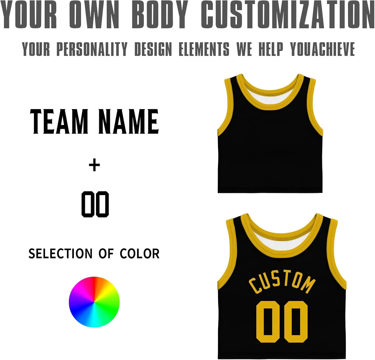 Custom Womens Crop Tops Sleeveless Workout Cute Cropped Tank Tops Summer Clothes Teen Girls