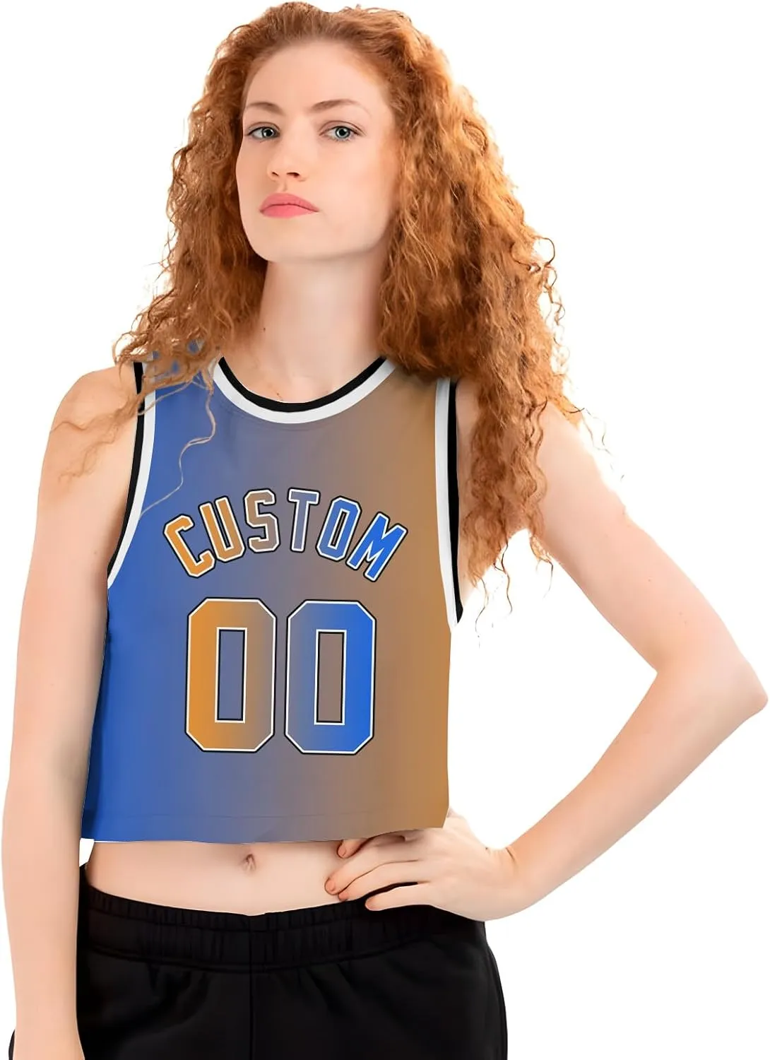 Custom Womens Crop Tops Sleeveless Workout Cute Cropped Tank Tops Summer Clothes Teen Girls