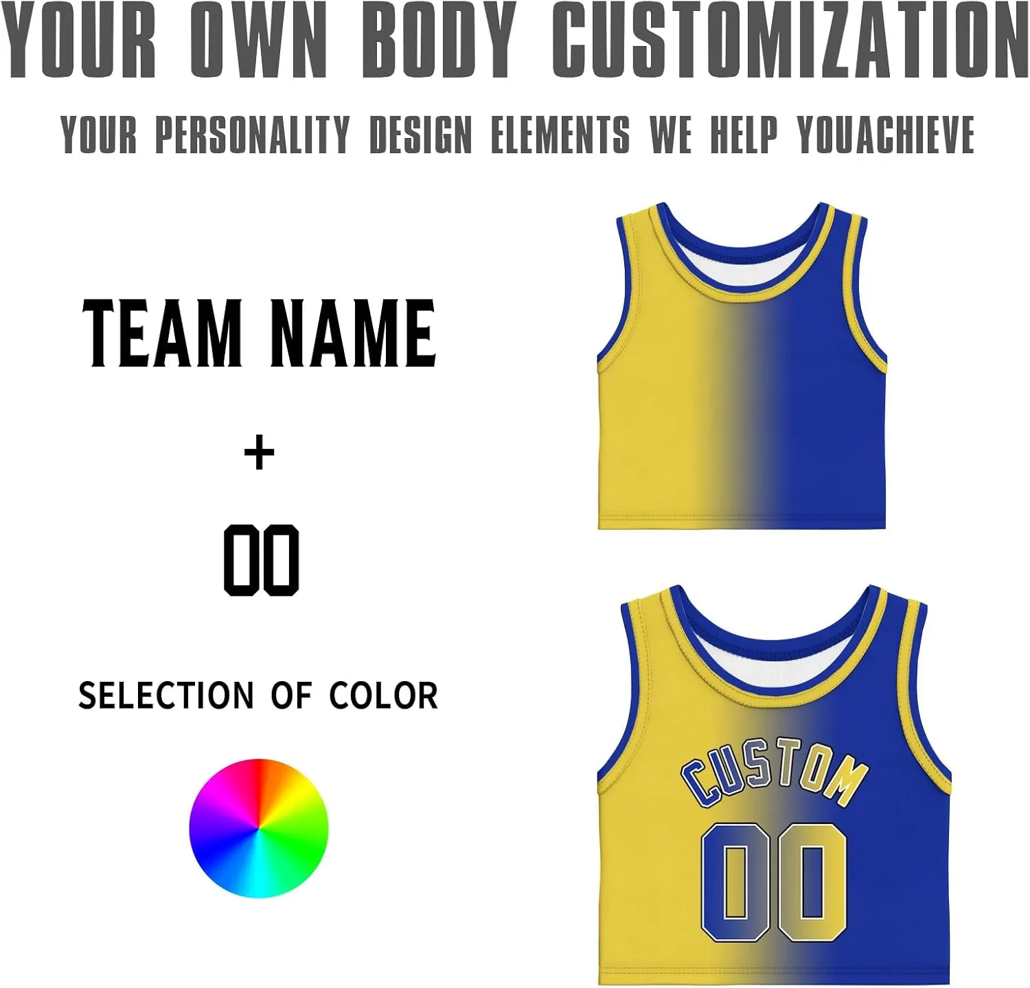 Custom Womens Crop Tops Sleeveless Workout Cute Cropped Tank Tops Summer Clothes Teen Girls