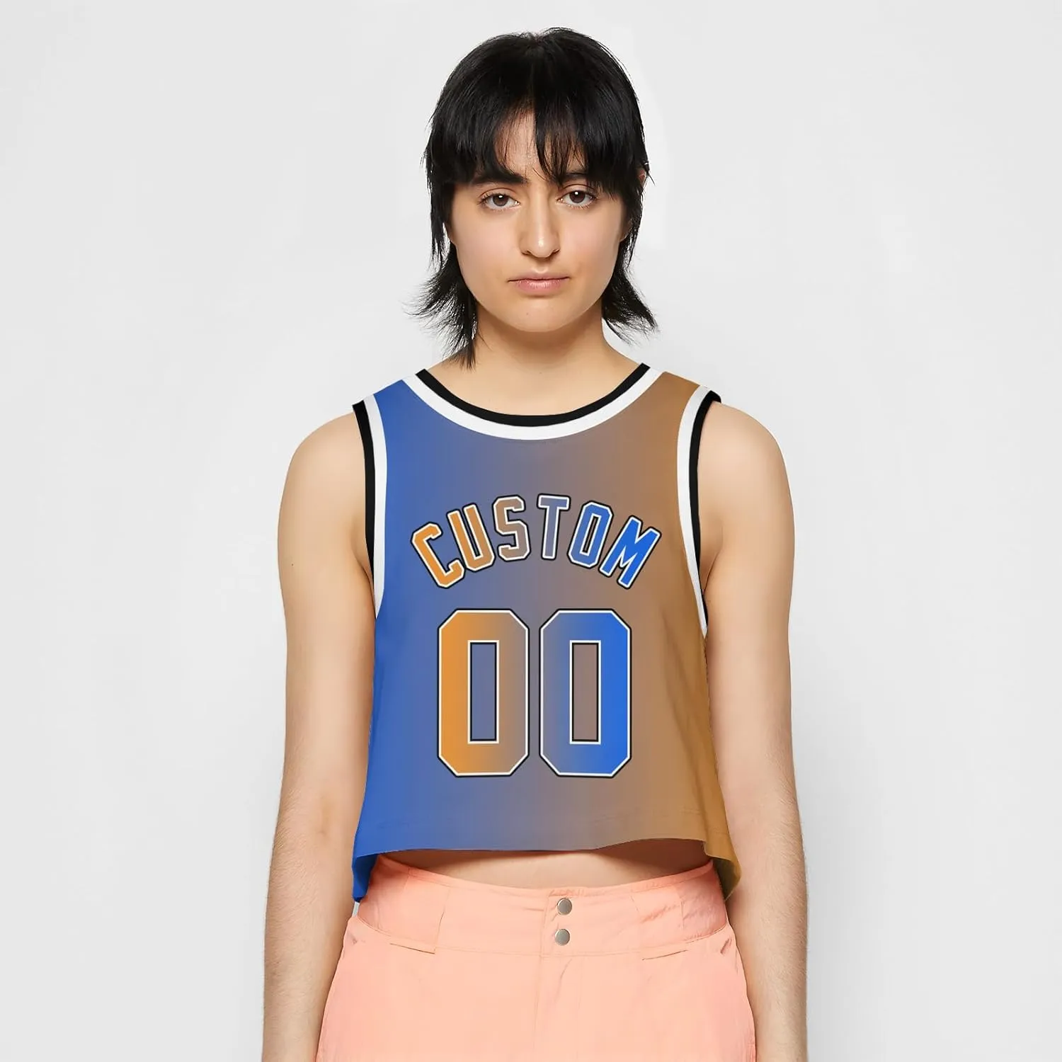 Custom Womens Crop Tops Sleeveless Workout Cute Cropped Tank Tops Summer Clothes Teen Girls