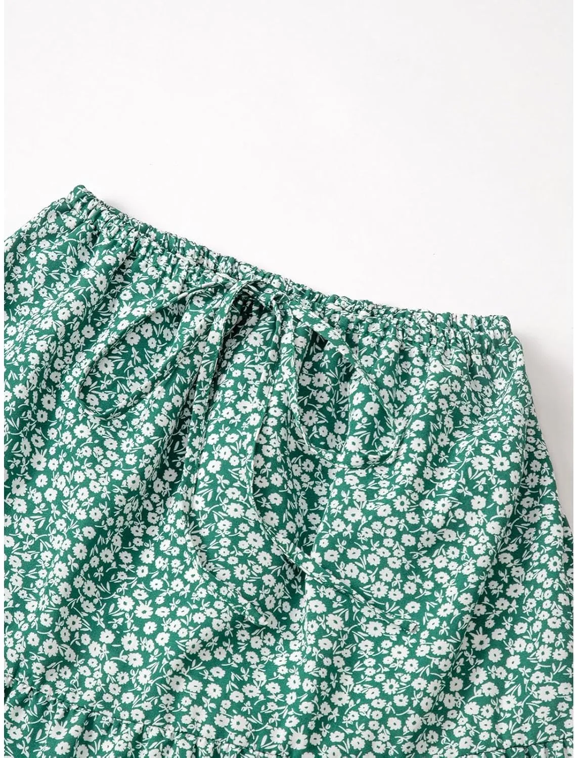 Floral Boho Maxi Skirts for Women 2025 Summer Vacation Elastic High Waisted Flowy A-Line Swing Skirt
