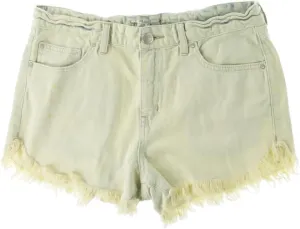 Free People Uptown High Waisted Denim Shorts Swan 29