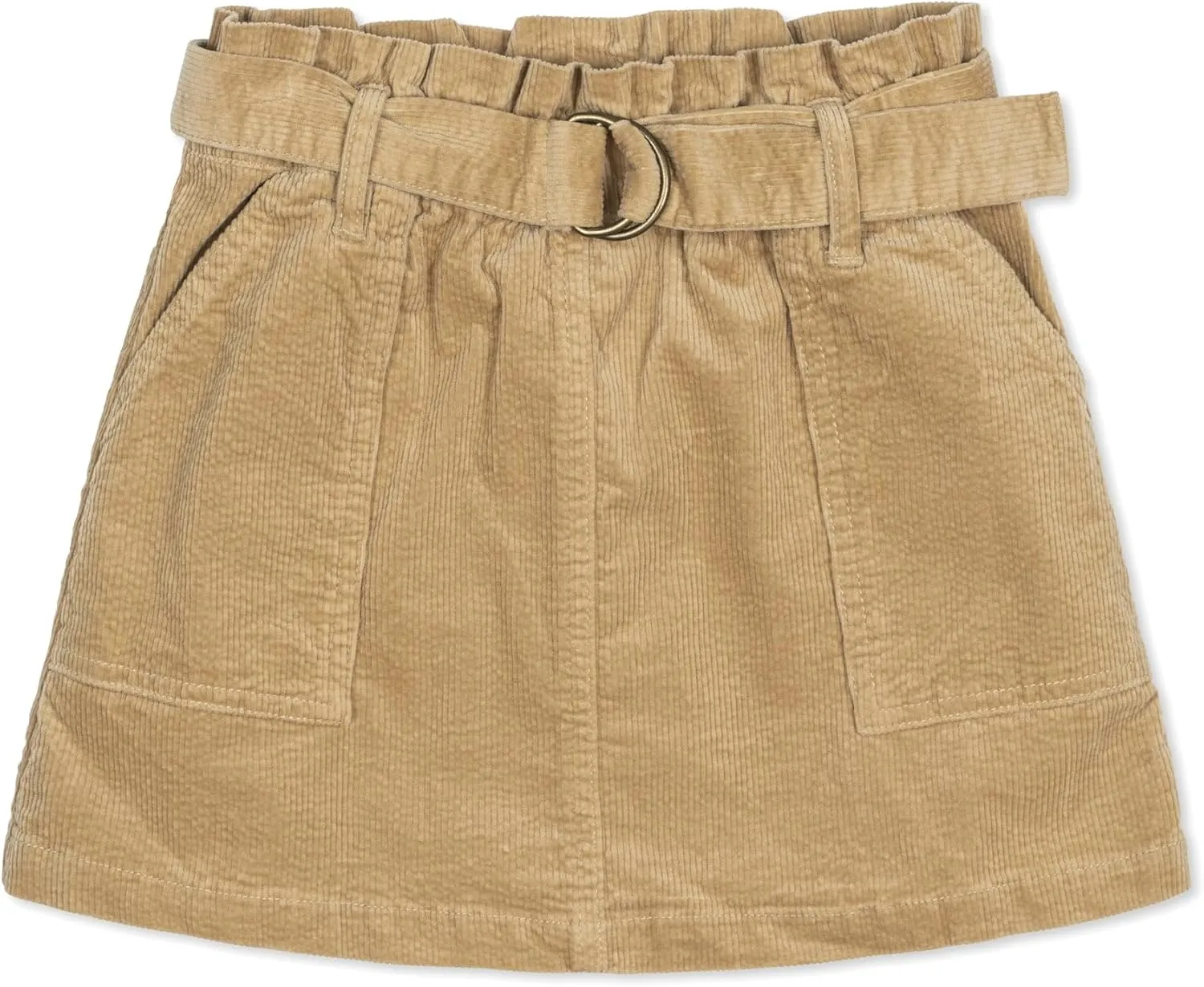 Hope & Henry Girls' A-Line Skirt with Snap Front