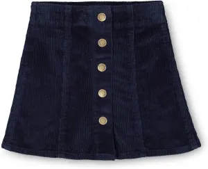 Hope & Henry Girls' A-Line Skirt with Snap Front