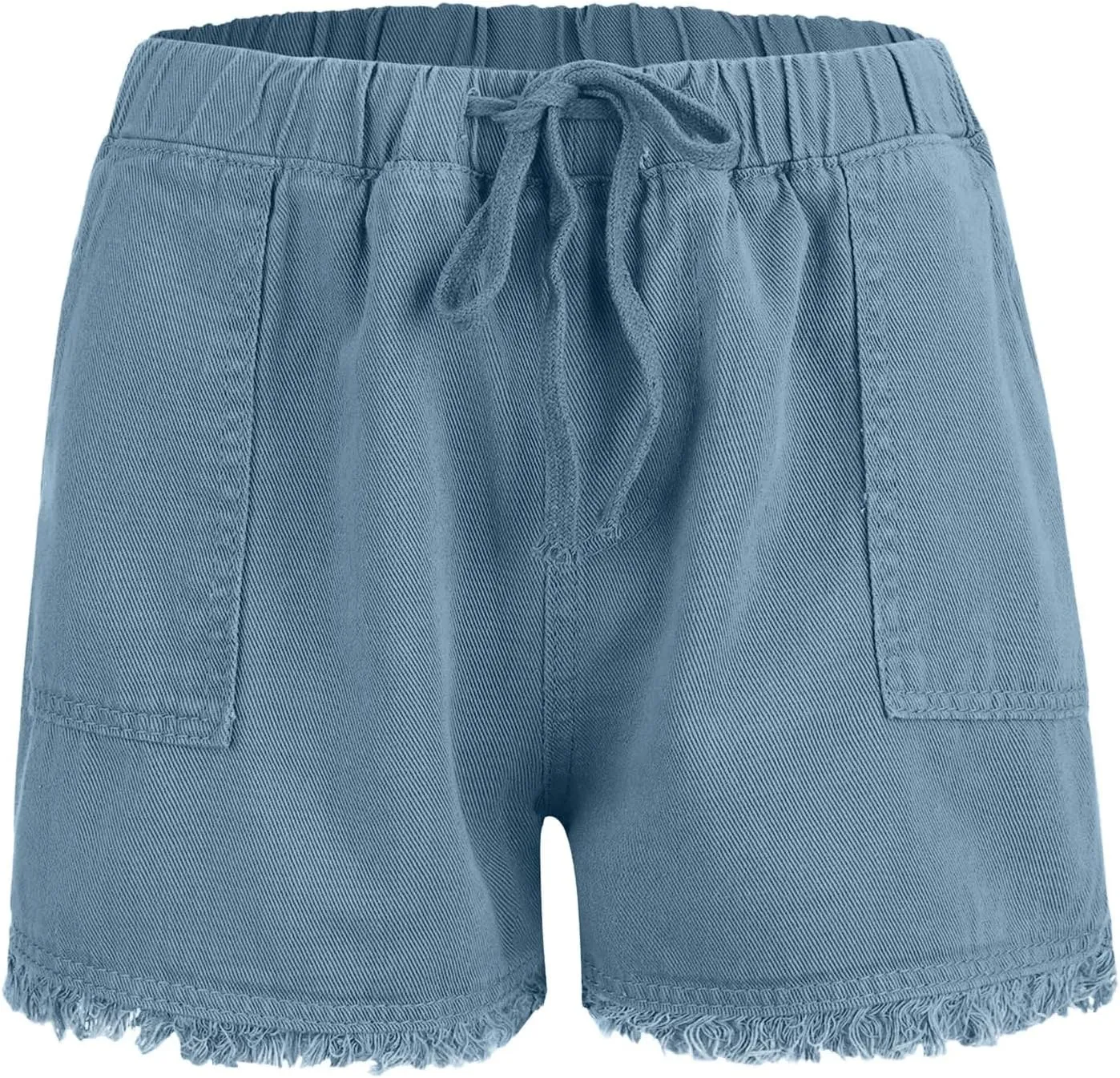 Jeans Shorts for Women Elastic High Waisted Stretchy Drawstring Slim Fit Casual Denim Shorts Lightweight Baggy Summer Jorts