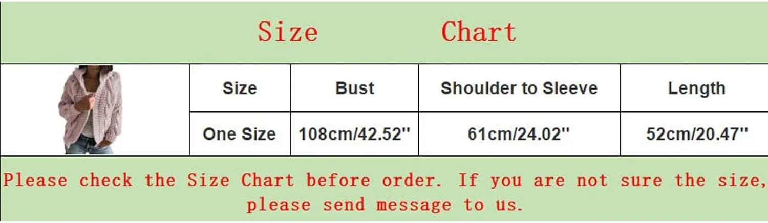 Ladies Knit Pocket Cardigan Long Sleeve Sweater Casual Loose Sweater Jacket Plus Size Cardigan Sweater