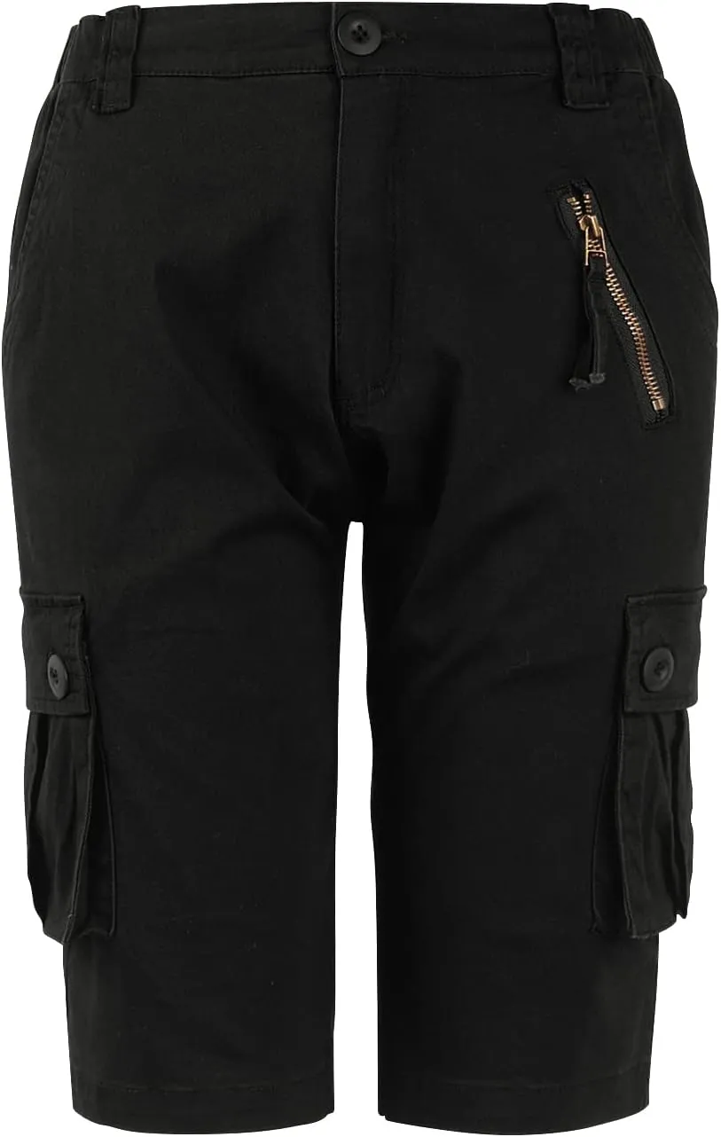 Lanesra Women's Bermuda Cargo Shorts,Multi-Pockets Camouflage Casual Shorts