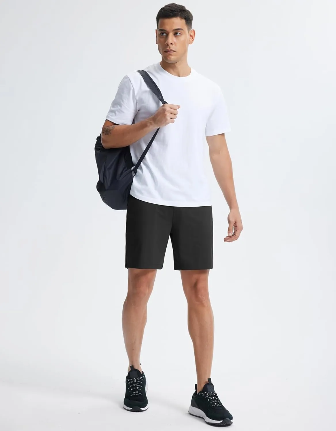 Libin Men's 7" Golf Shorts Athletic Workout Shorts with Liner Gym Running Casual Shorts