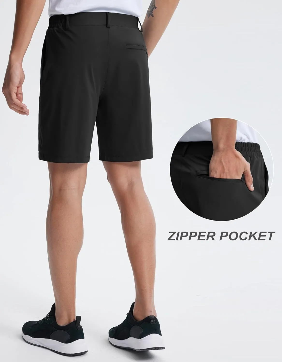Libin Men's 7" Golf Shorts Athletic Workout Shorts with Liner Gym Running Casual Shorts