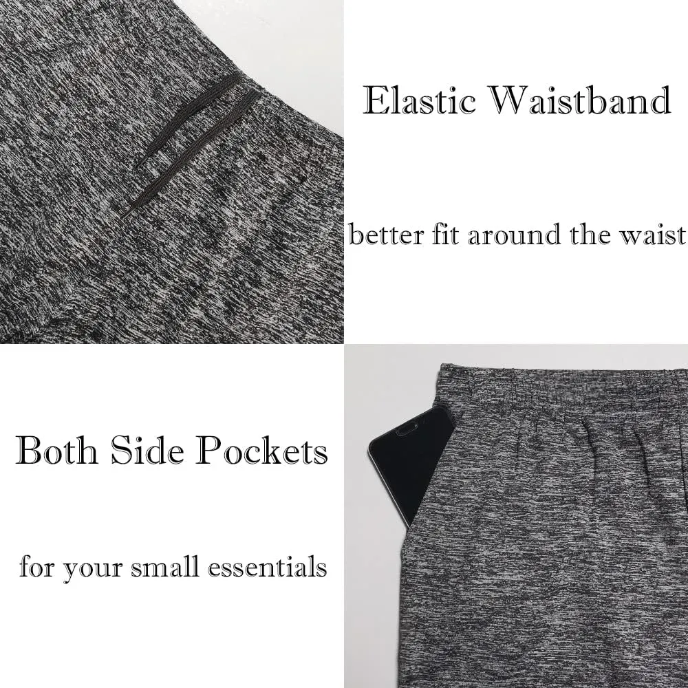 Men's Running Shorts 3 Inch with Pockets Athletics Casual Shorts Quick Dry Bobybuilding