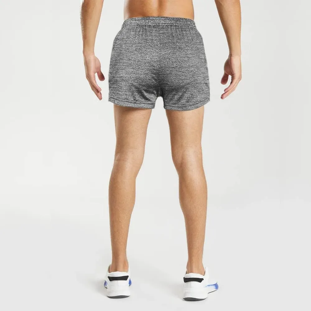 Men's Running Shorts 3 Inch with Pockets Athletics Casual Shorts Quick Dry Bobybuilding