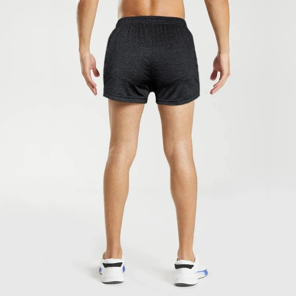 Men's Running Shorts 3 Inch with Pockets Athletics Casual Shorts Quick Dry Bobybuilding