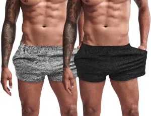 Muscle Cmdr Men's Bodybuilding Shorts 3 Inch Athletics Quick Dry Casual Shorts