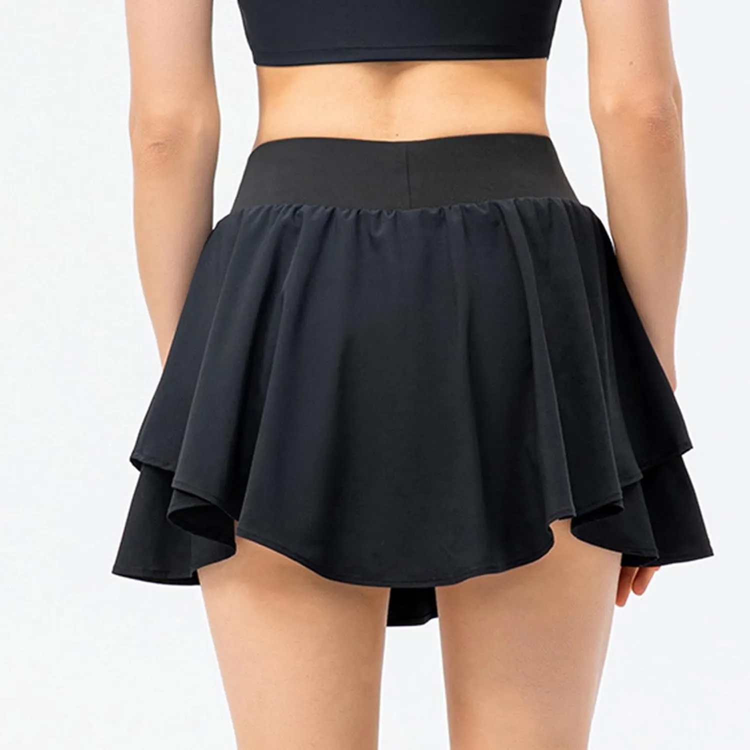 NaRHbrg Y2K Ruffle Short Skirt for Women's Low-Waisted Sexy A-Line Mini Skirt Beachwear Club Party Skorts Mini Skirts