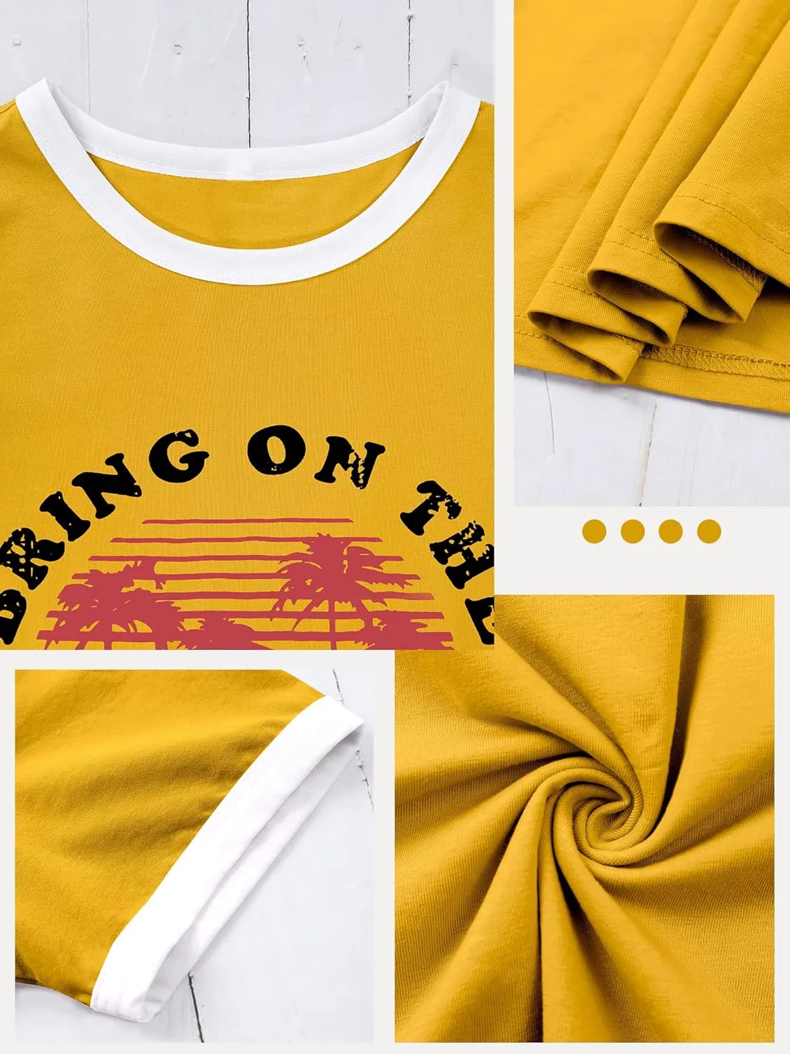 Nlife Bring On The Sunshine Graphic Long Sleeves Tees Blouses for Women Tops Sweaters for Women