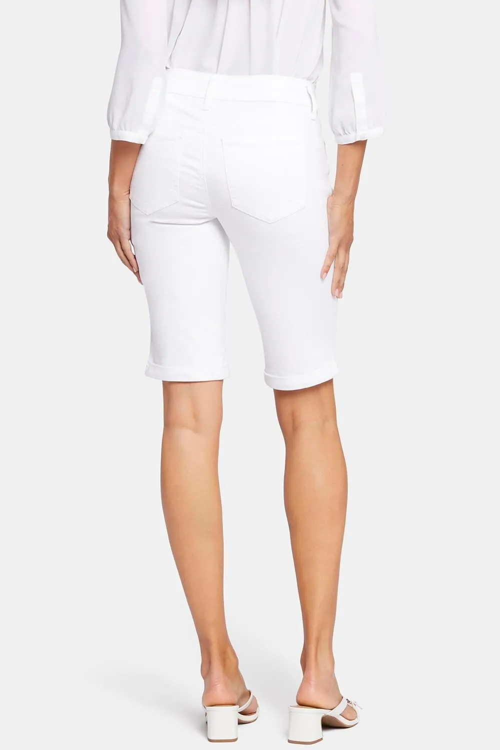 NYDJ Women's Briella Roll Cuff Jean Long Slimming Denim Shorts