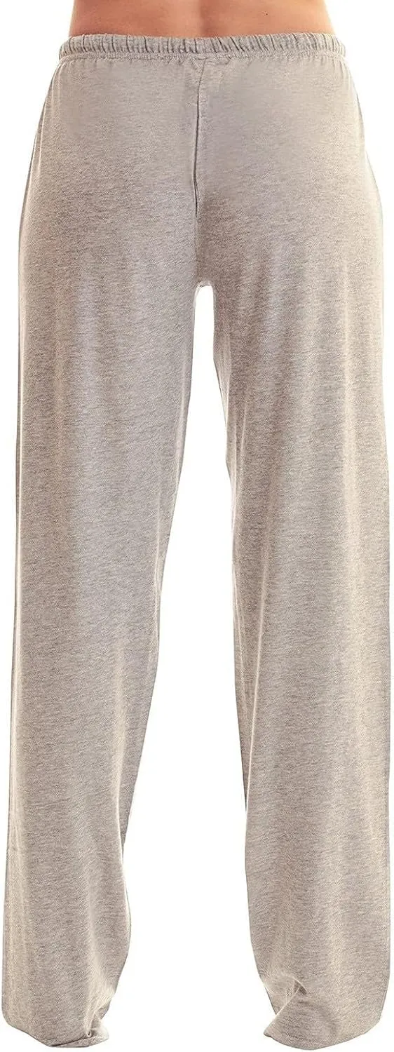 Pants for Women Casual High Waist Drawstring Elastic Waist Pants Lightweight Comfy Straight Leg Pant Loose Fit Trousers