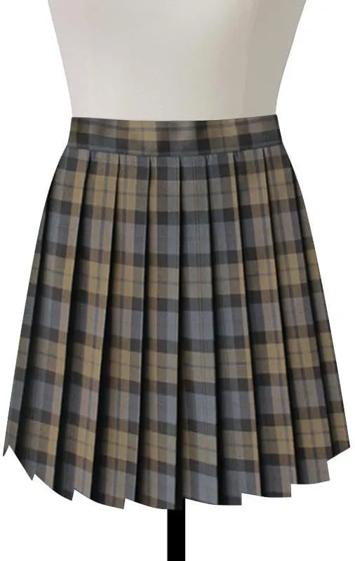 Plaid Pleated Mini Skirts for Women A Line Elastic Skirt High Waisted Stretchy Skirts Trendy Cosplay Skirt