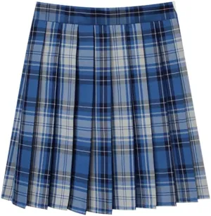 Plaid Pleated Mini Skirts for Women A Line Elastic Skirt High Waisted Stretchy Skirts Trendy Cosplay Skirt