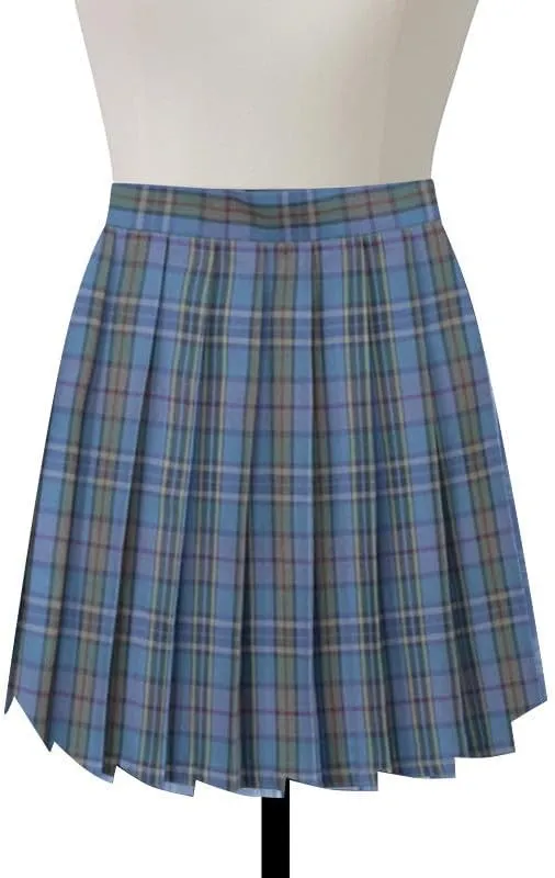 Plaid Pleated Mini Skirts for Women A Line Elastic Skirt High Waisted Stretchy Skirts Trendy Cosplay Skirt