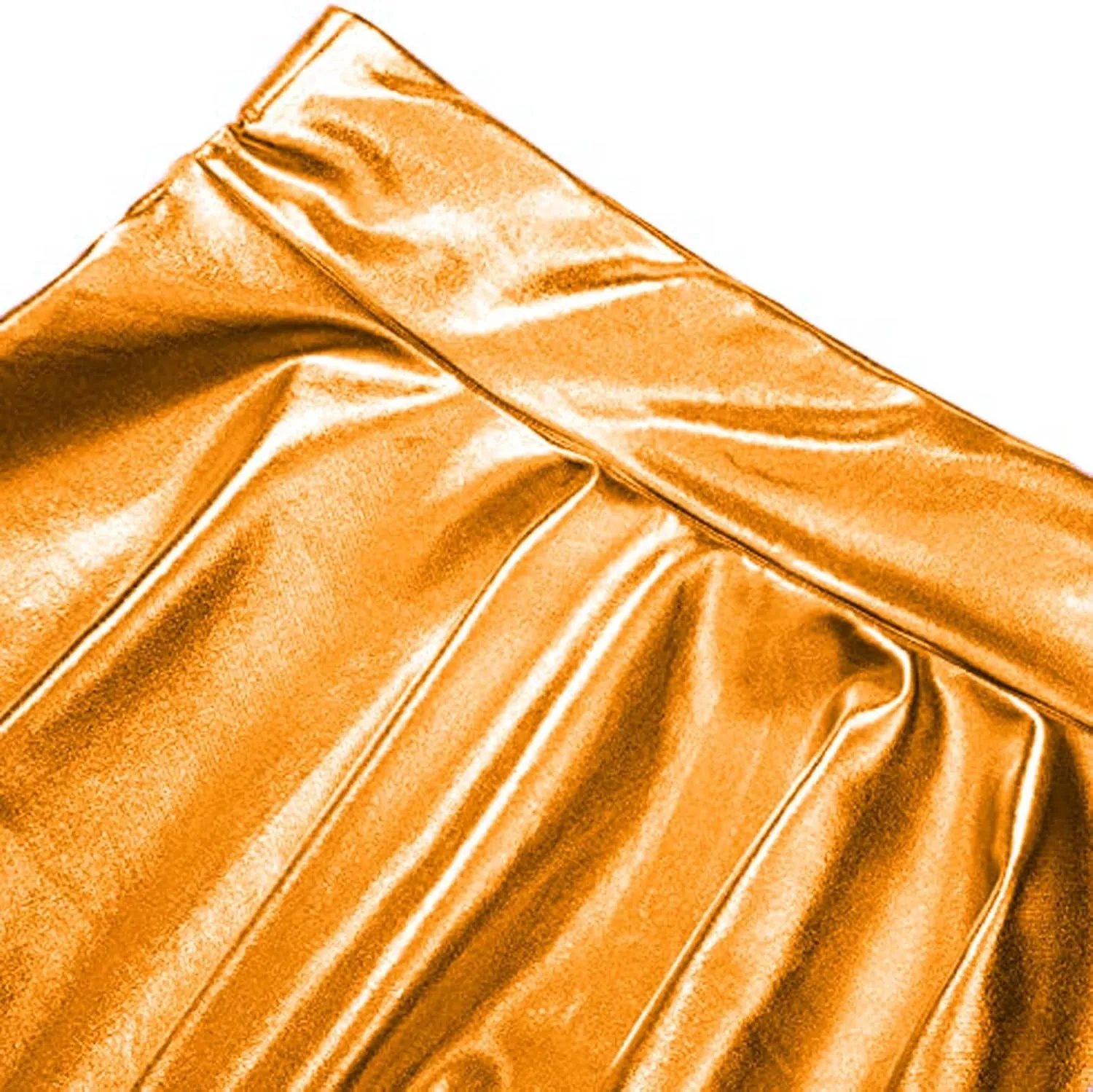 Pleated Skirts for Women Metallic Mini Skirt Sexy Holographic Shiny Flared A-Line Skater Skirts for Casual/Club/Rave