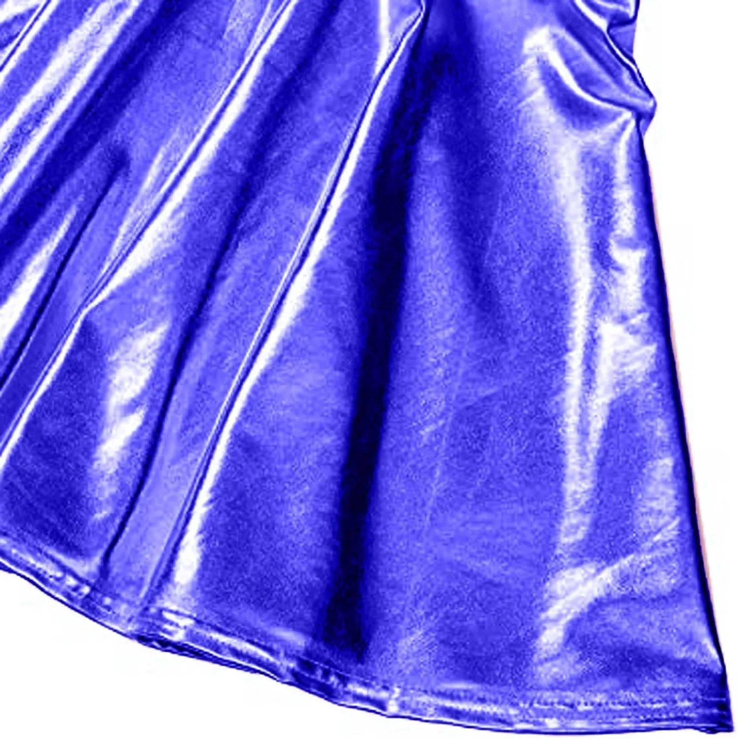 Pleated Skirts for Women Metallic Mini Skirt Sexy Holographic Shiny Flared A-Line Skater Skirts for Casual/Club/Rave