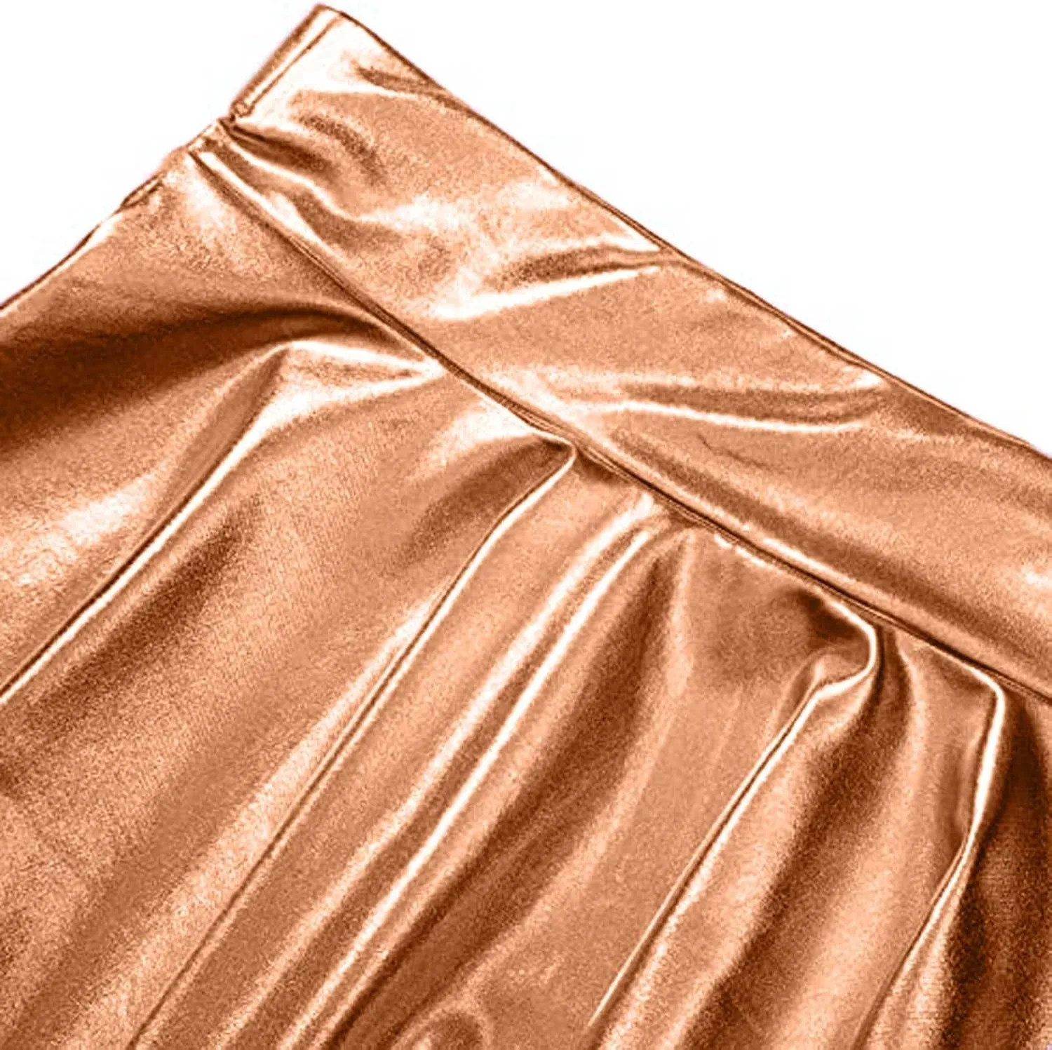 Pleated Skirts for Women Metallic Mini Skirt Sexy Holographic Shiny Flared A-Line Skater Skirts for Casual/Club/Rave