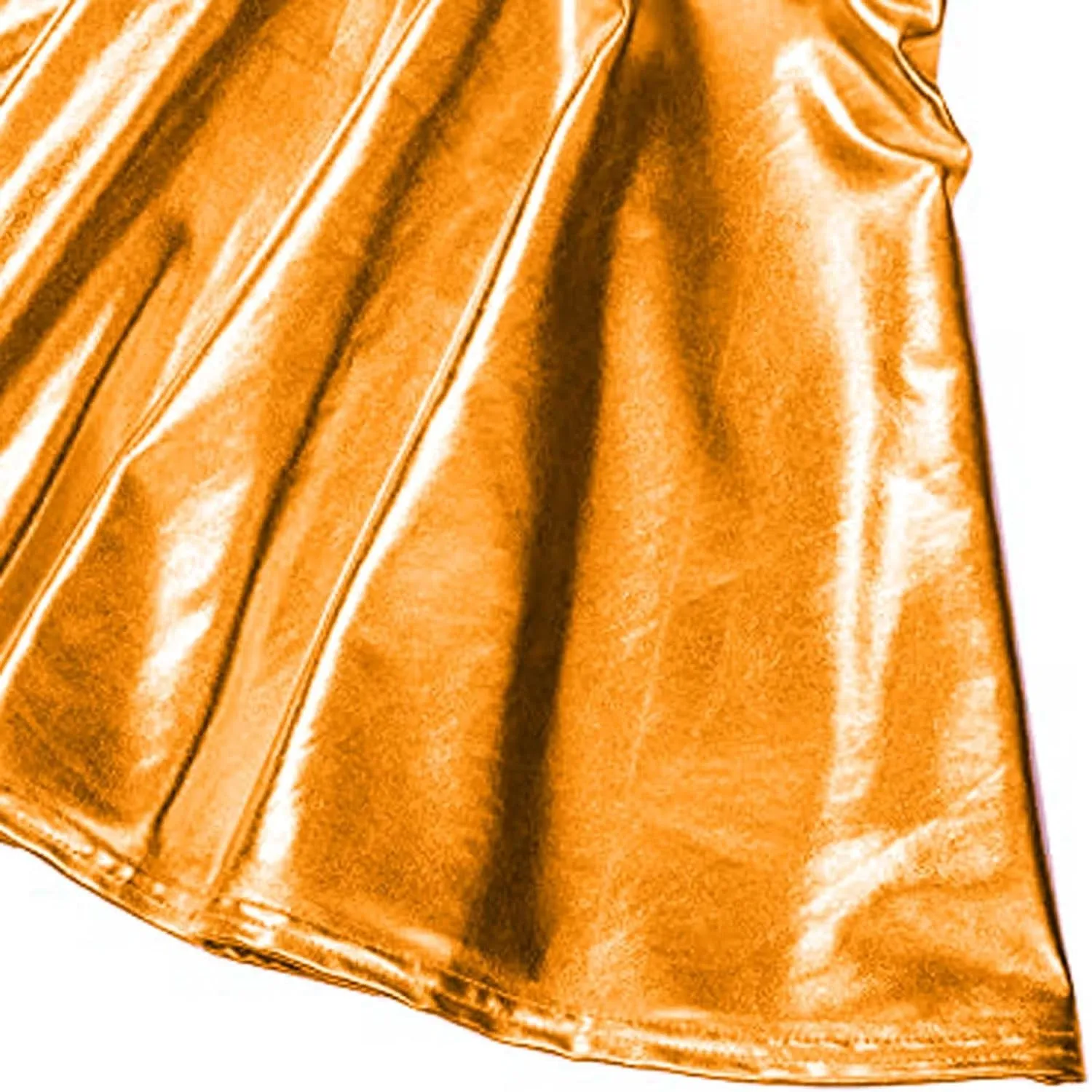 Pleated Skirts for Women Metallic Mini Skirt Sexy Holographic Shiny Flared A-Line Skater Skirts for Casual/Club/Rave