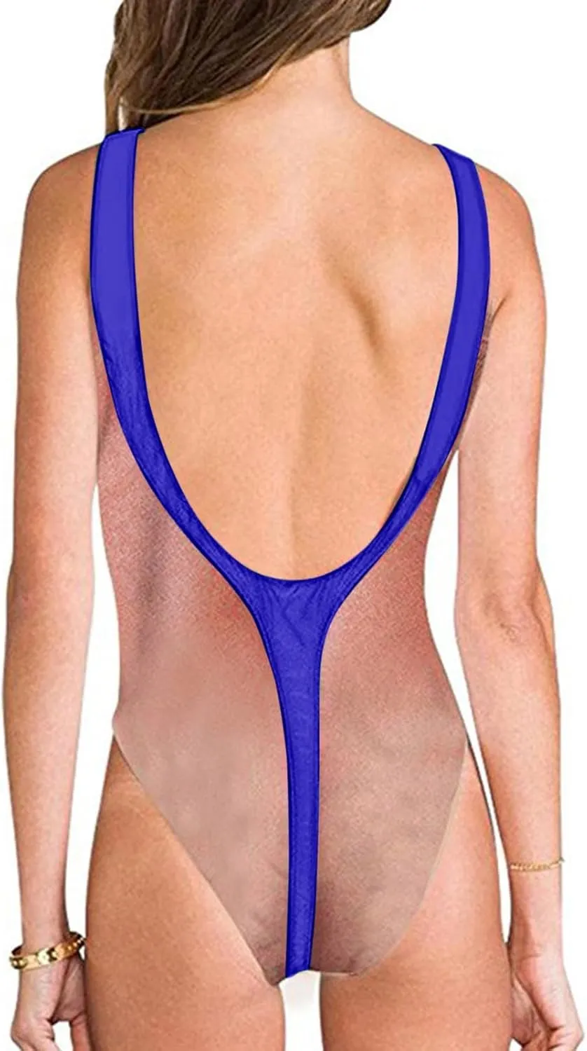 Slimming One Piece Bathing Suit Simple Slimming Back Covering The Belly and Looking Wrap Tie Back One Piece Swimsuit