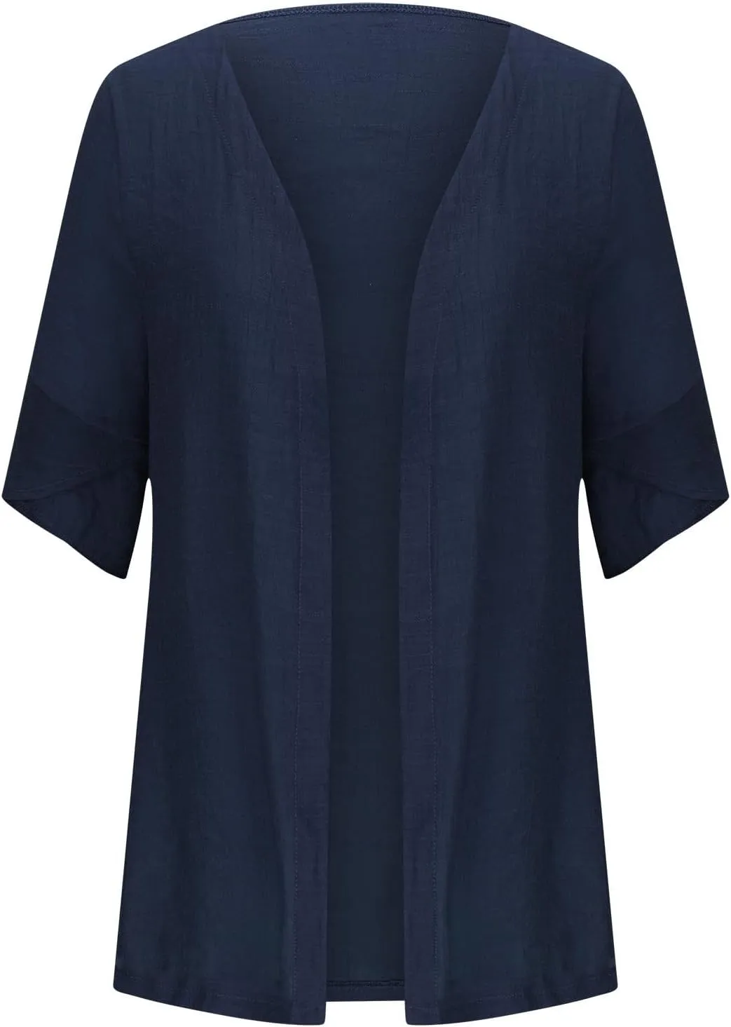 Summer Cardigans for Women Trendy Lightweight Casual Half Sleeve Kimono Cardigan Beach Vacation Plus Size Blouse