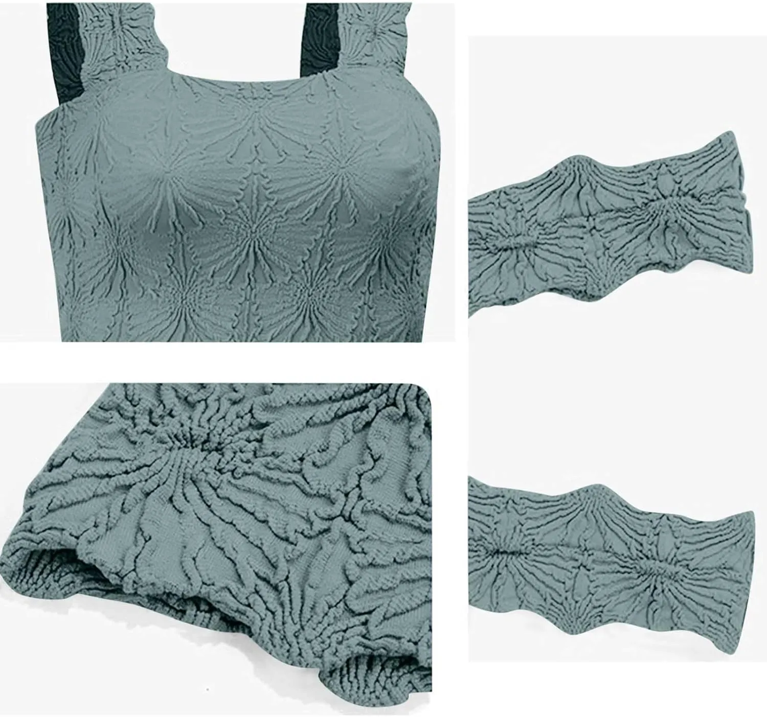 Summer Crop Tops Sexy Square Neck Tank Top Women Cute Floral Going Out Shirts Slim Fit Cropped Cami Blouse