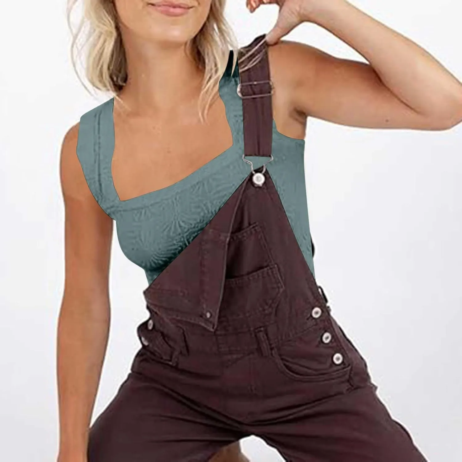 Summer Crop Tops Sexy Square Neck Tank Top Women Cute Floral Going Out Shirts Slim Fit Cropped Cami Blouse
